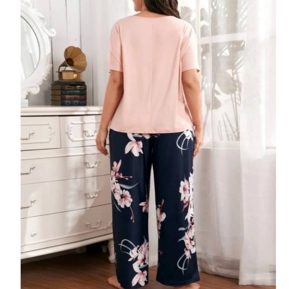 Plus Size Pajama Lounge Set Last Night in Denver - Picture 2 of 2